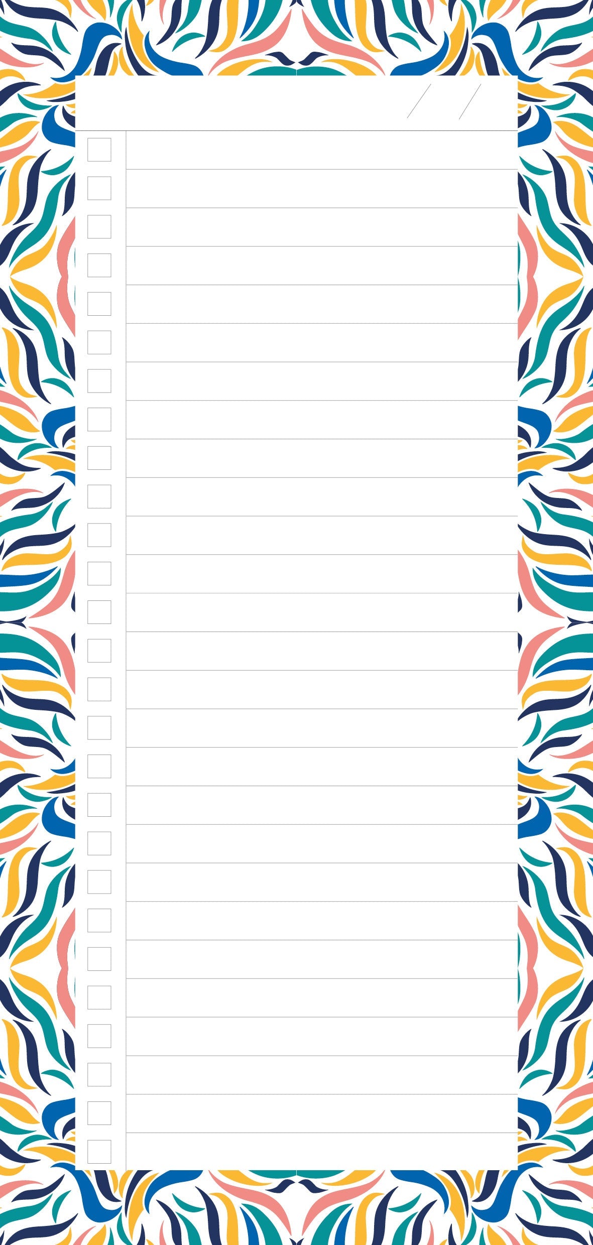 Tropical Swishes Notepad