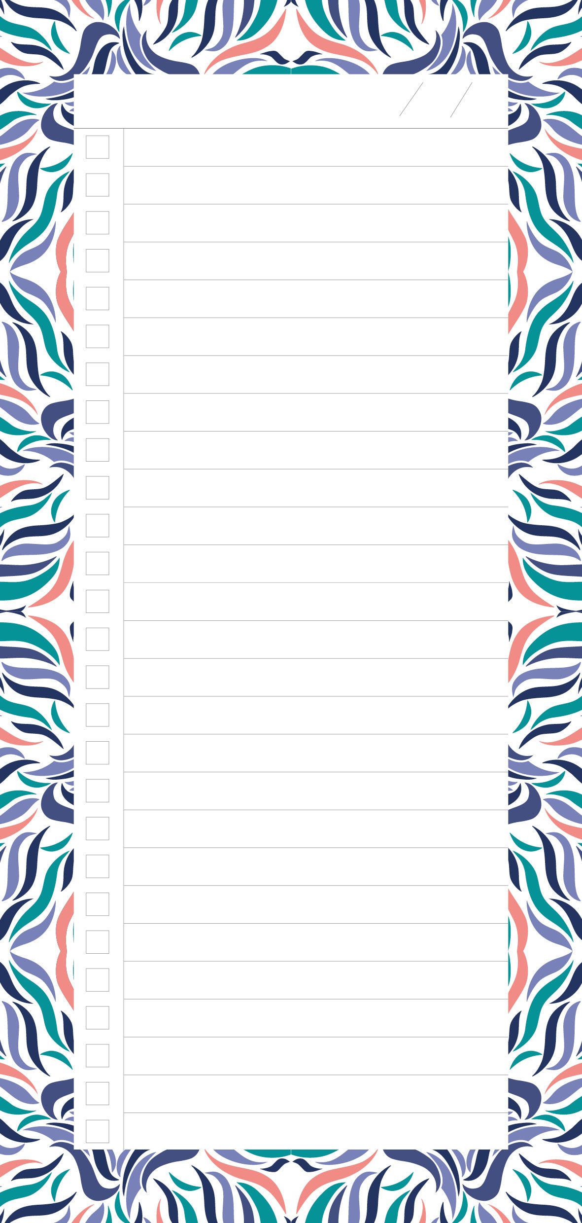 Seaside Swishes Notepad
