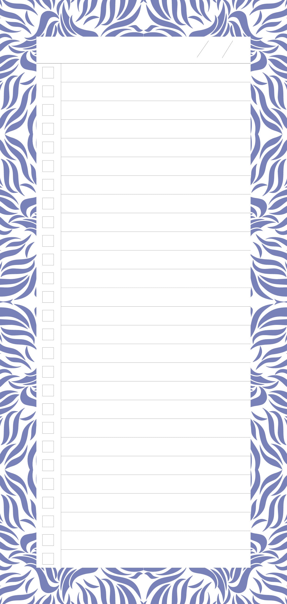 Lilac Swishes Notepad