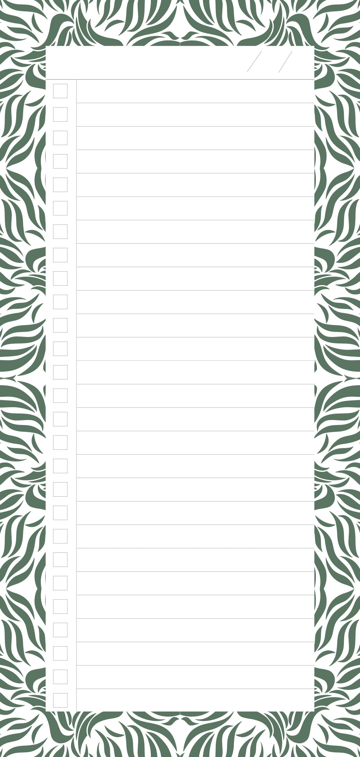 Sage Swishes Notepad