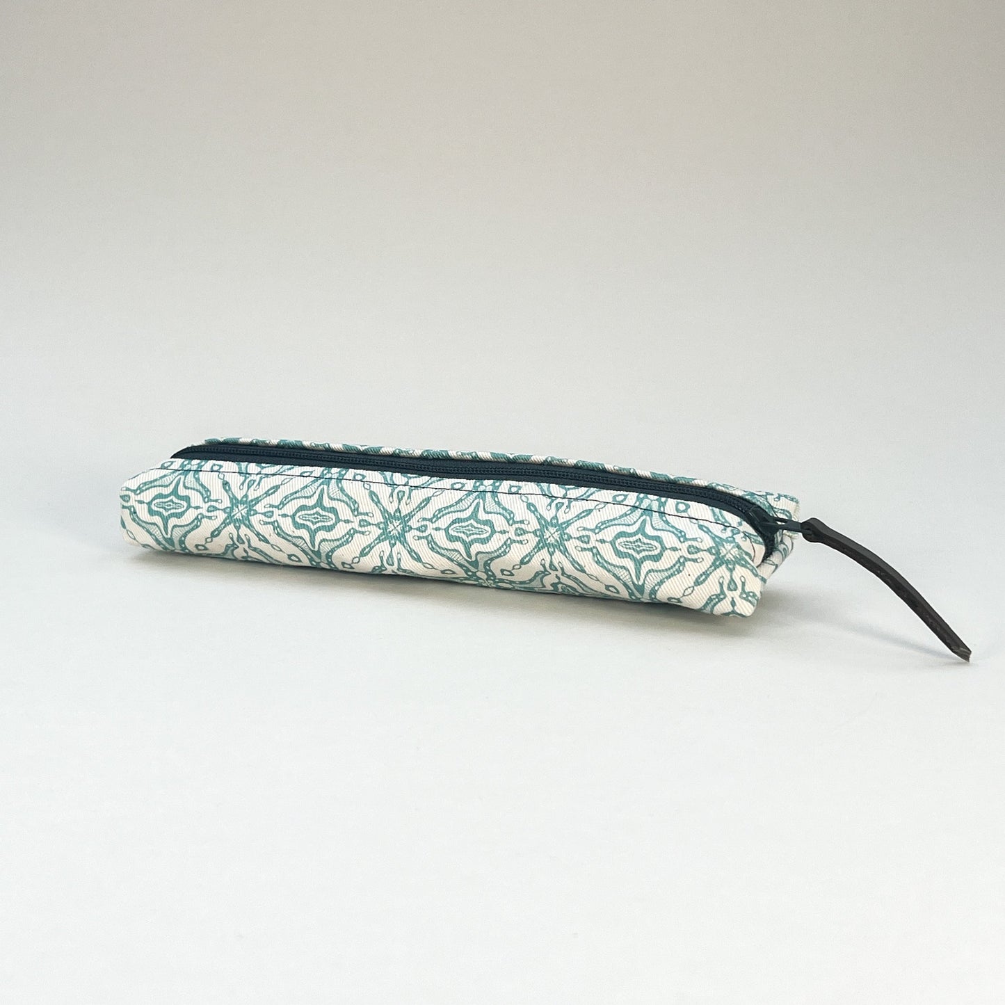 Teal Tile Slim Pencil Case