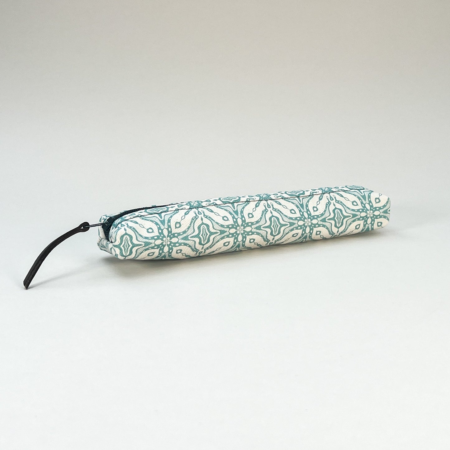 Teal Tile Slim Pencil Case