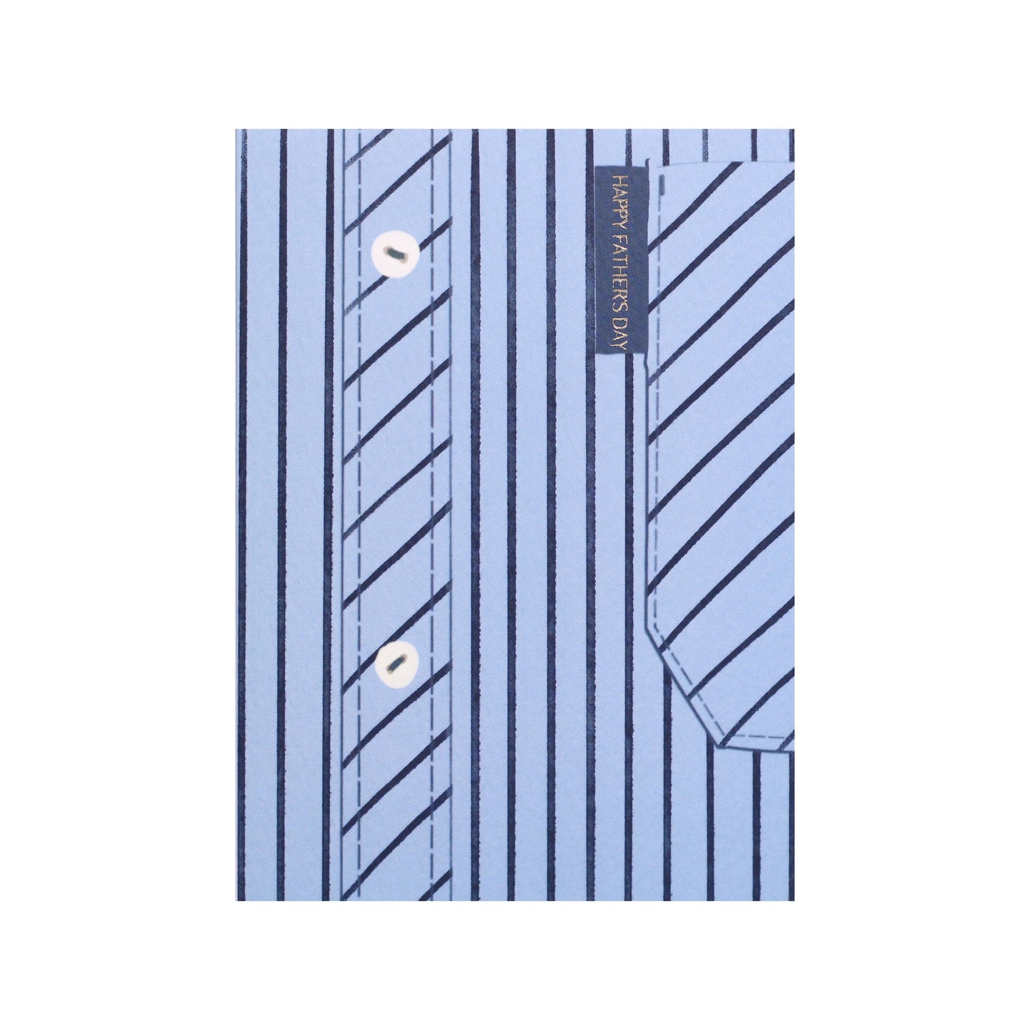 Father's Day Blue Striped Shirt