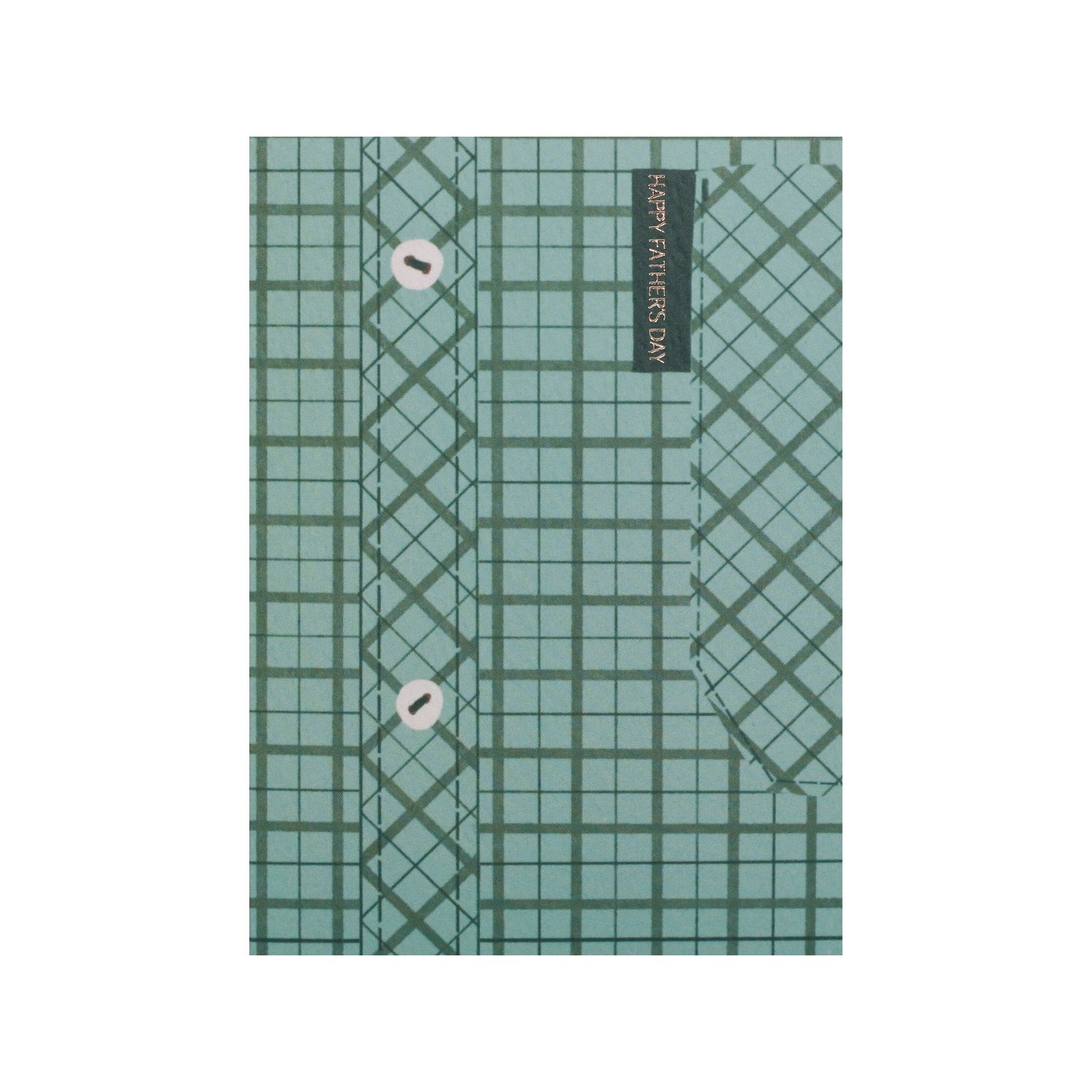 Father's Day Green Check Shirt