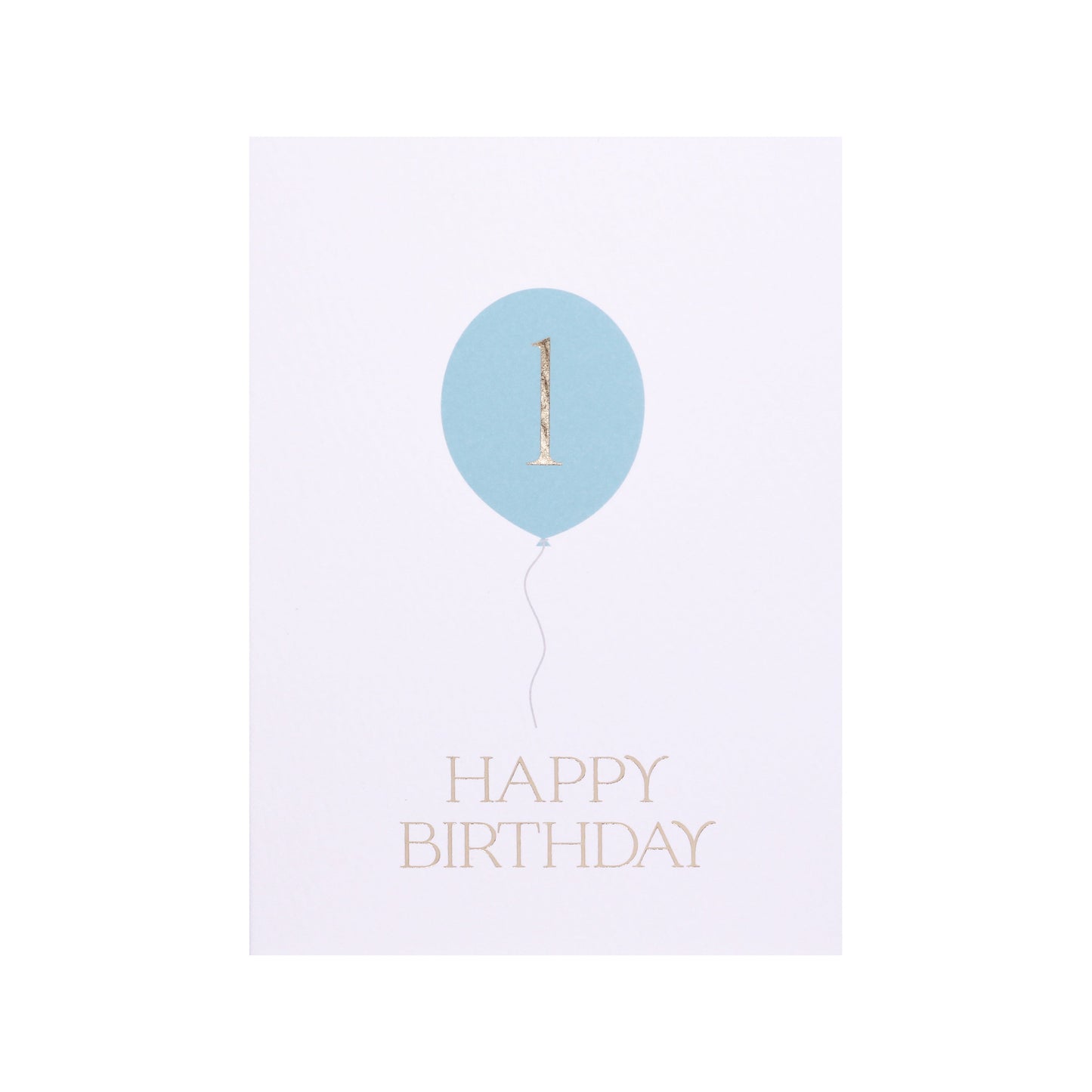First Birthday Balloon Bunch Card