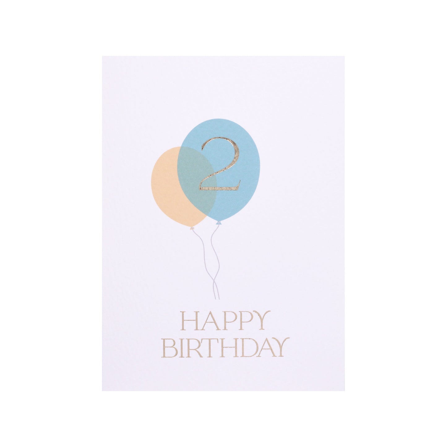 Second Birthday Balloon Bunch Card