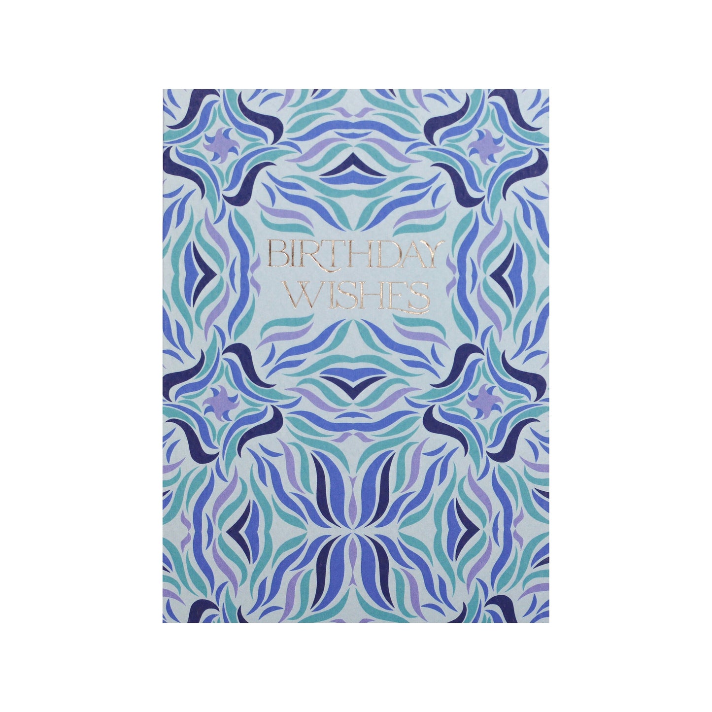 Birthday Wishes in Iris Mint Swishes