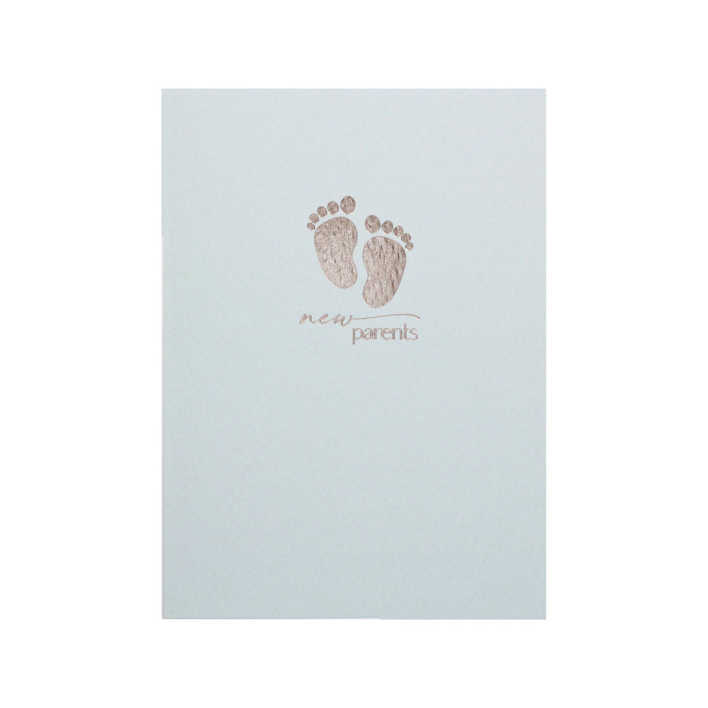 New Parents Baby Feet Duck Egg Card