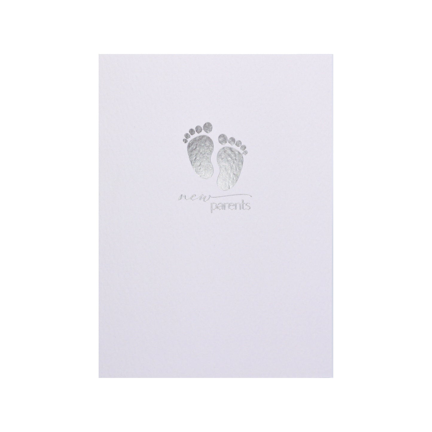 New Parents Baby Feet Pale Grey Card