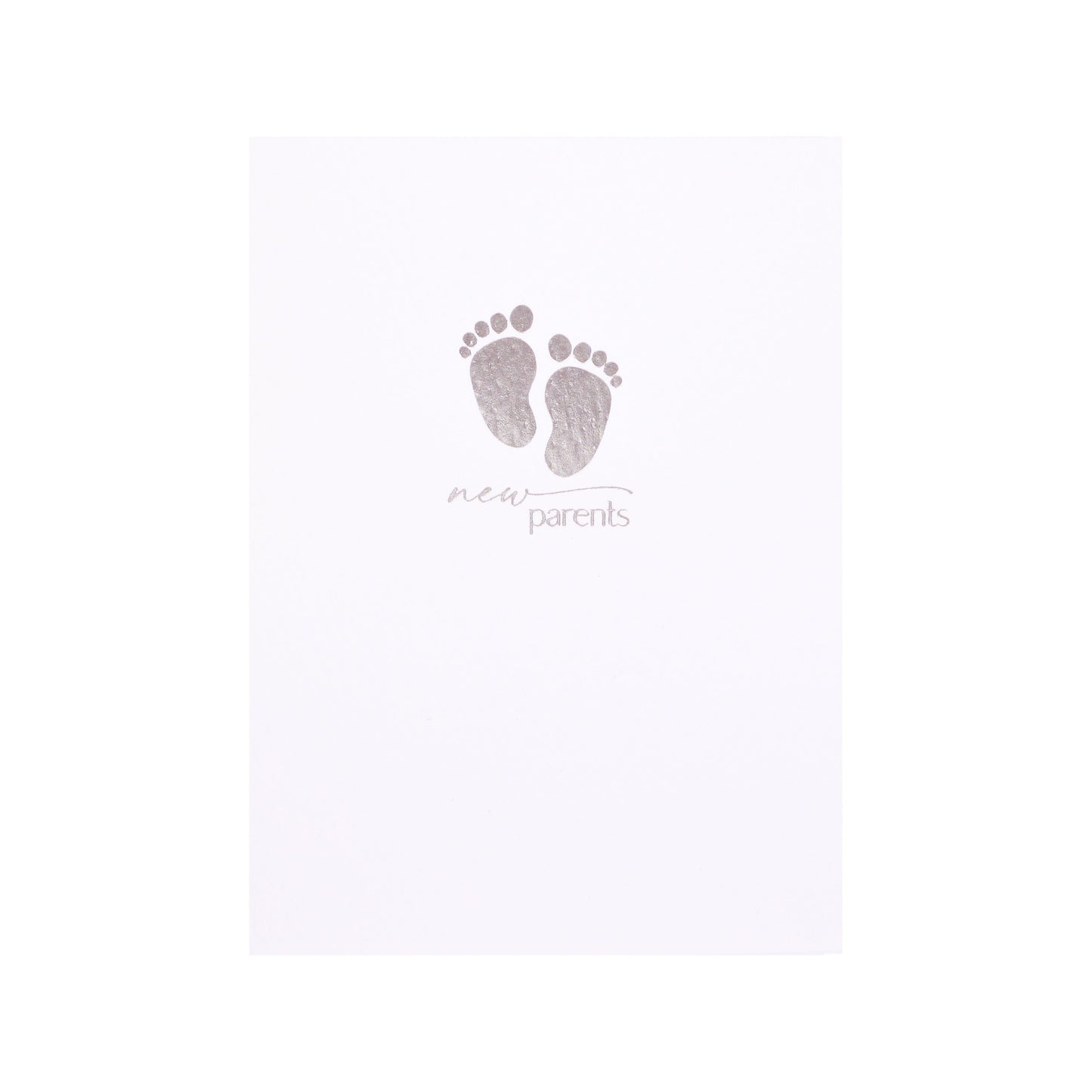 New Parents Baby Feet White Card