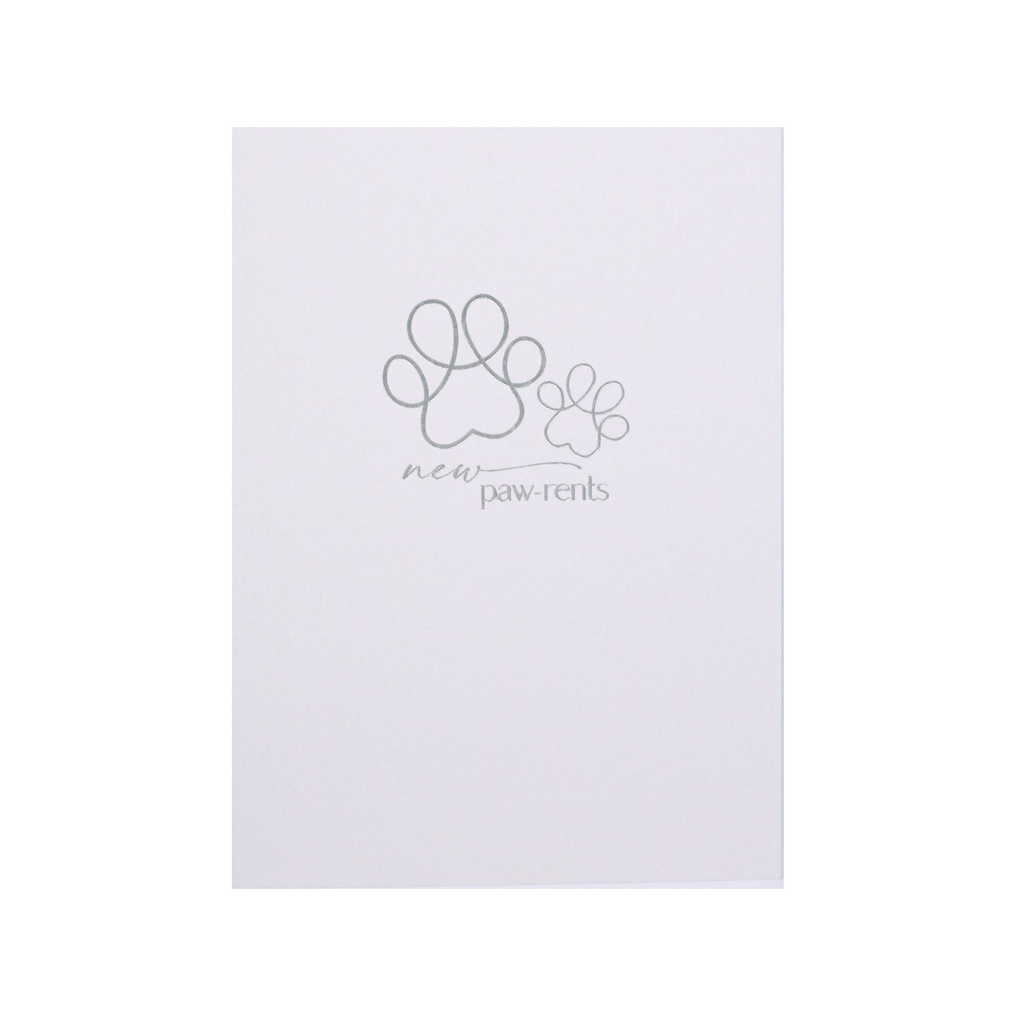 New Paw-rents Pale Grey Card