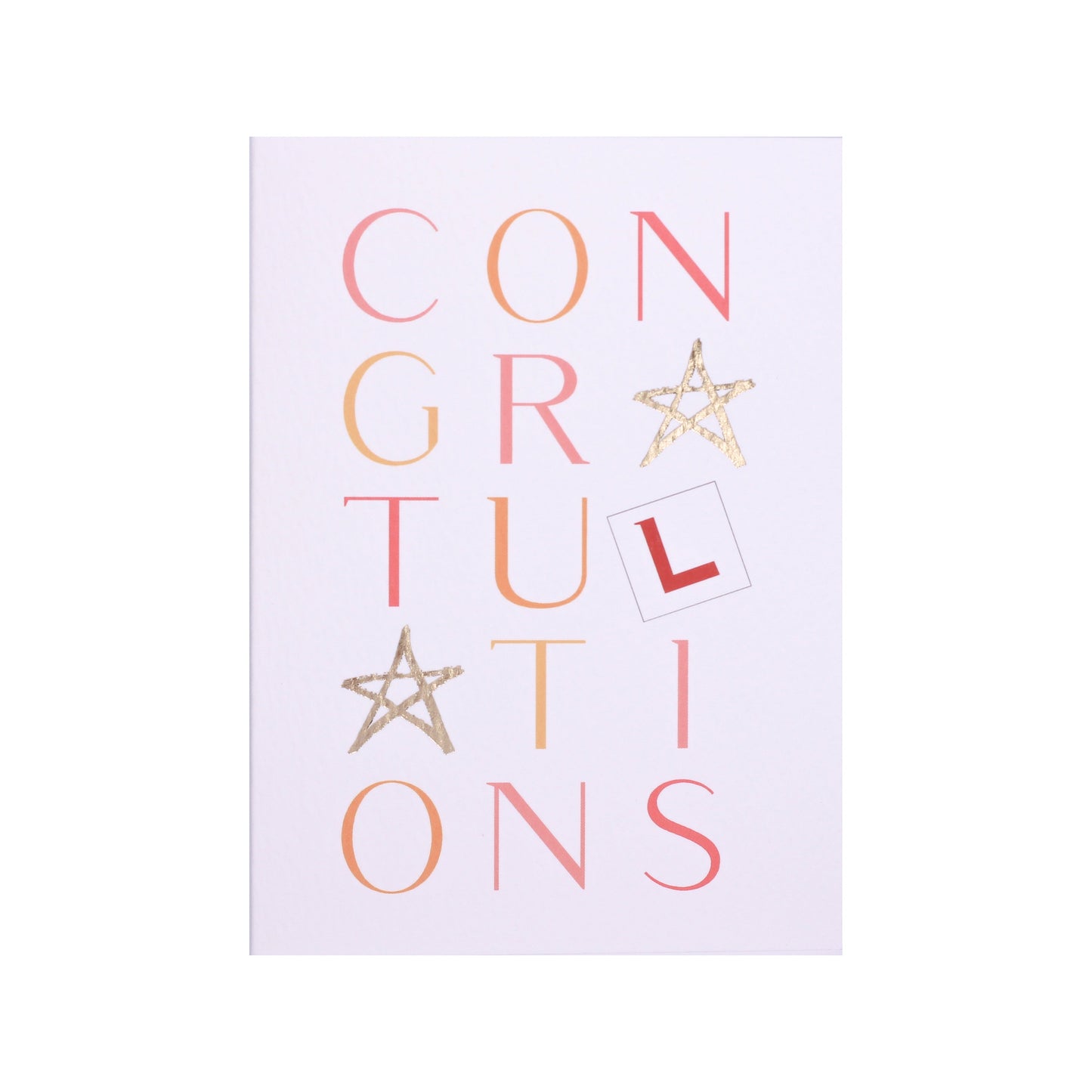 Congratulations Driving Test Pink