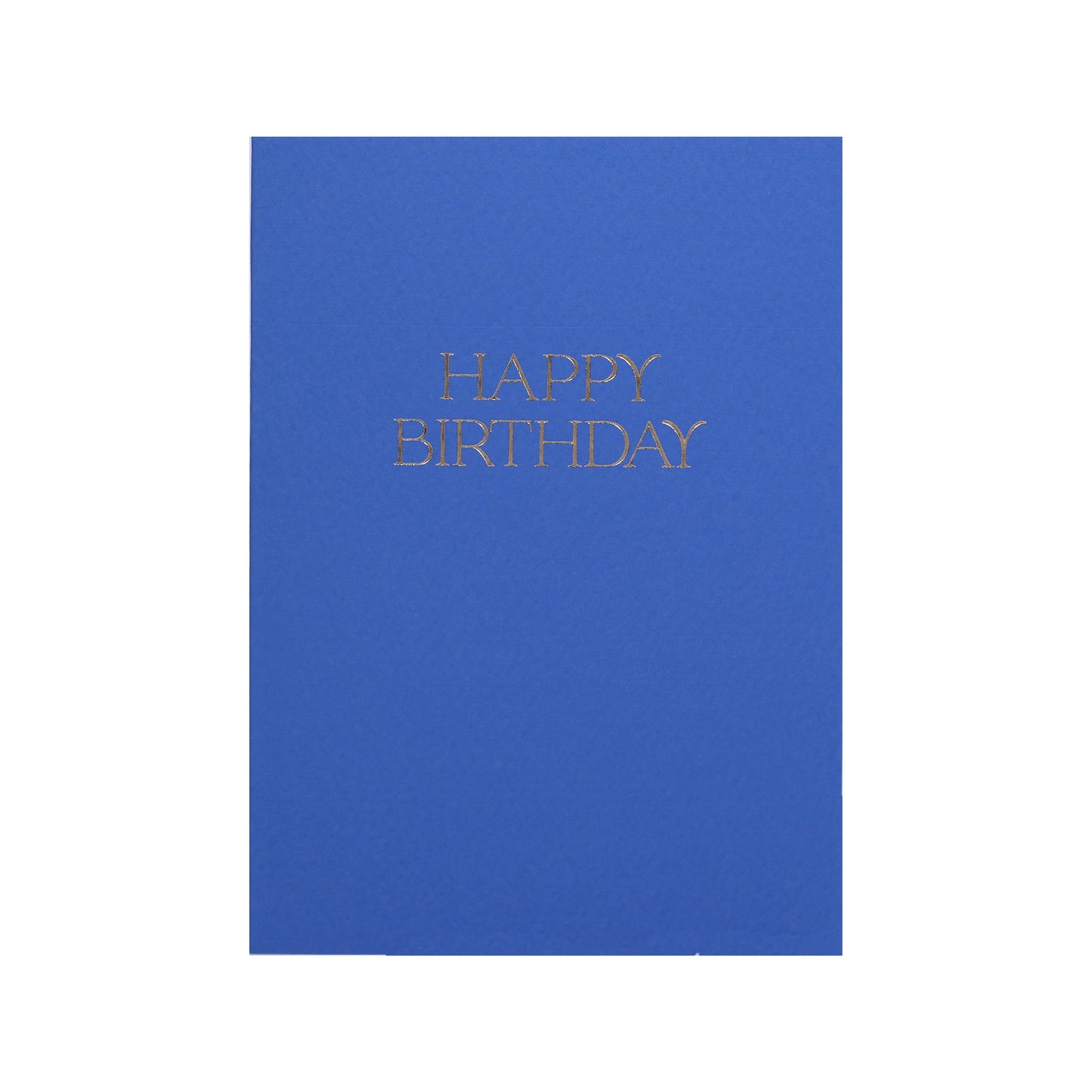 Elegant Blue Happy Birthday Card
