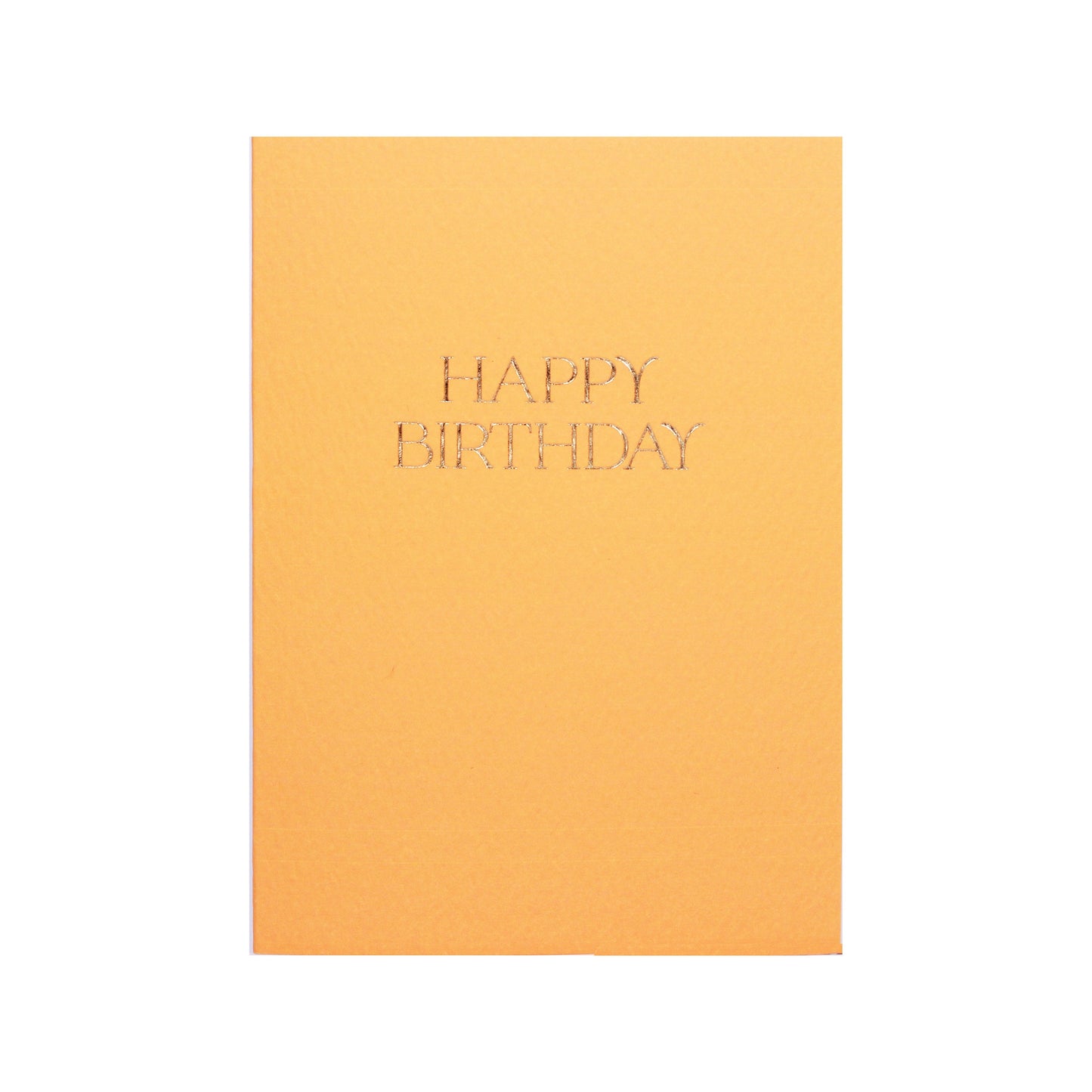 Elegant Mustard Happy Birthday Card