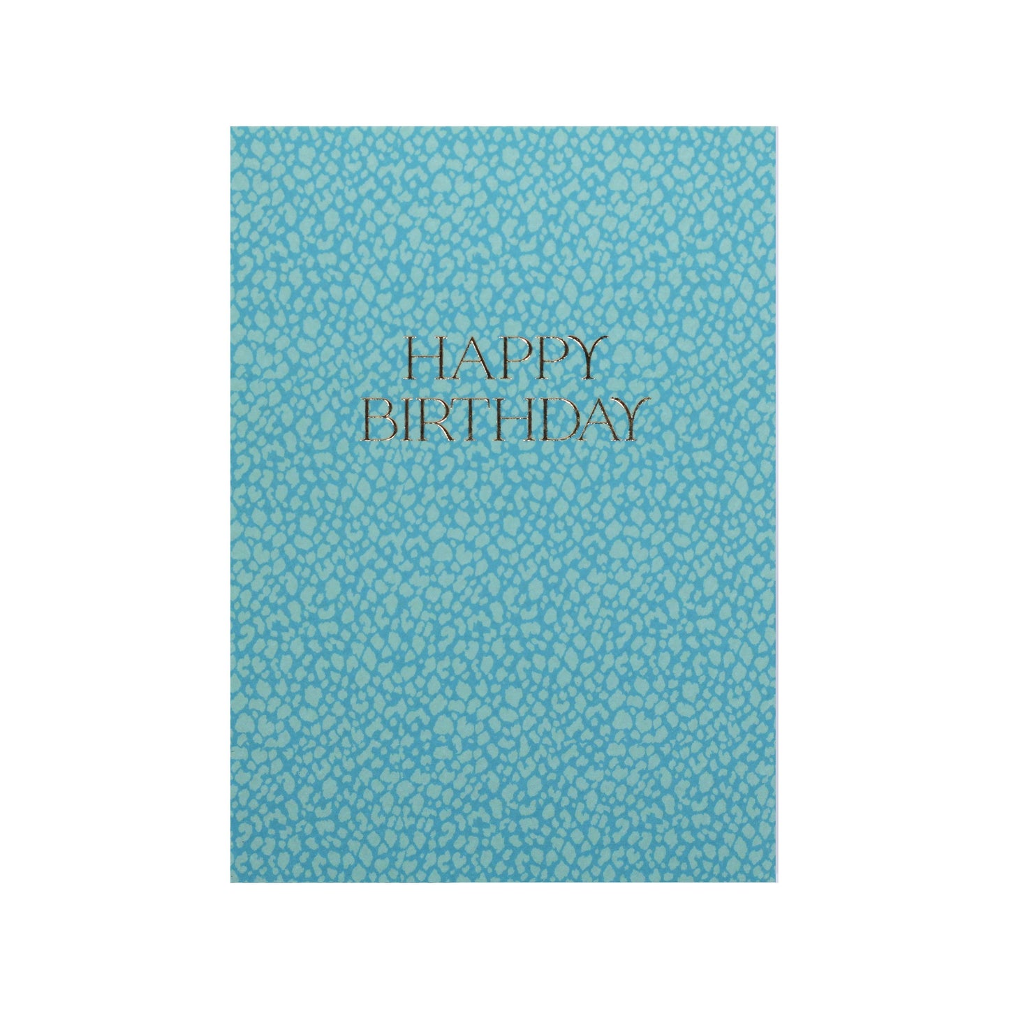 Elegant Teal Speckle Happy Birthday Card