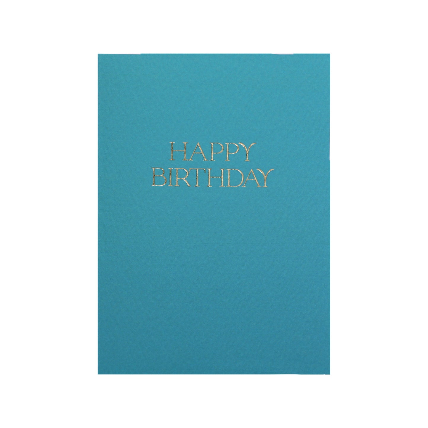 Elegant Teal Happy Birthday Card