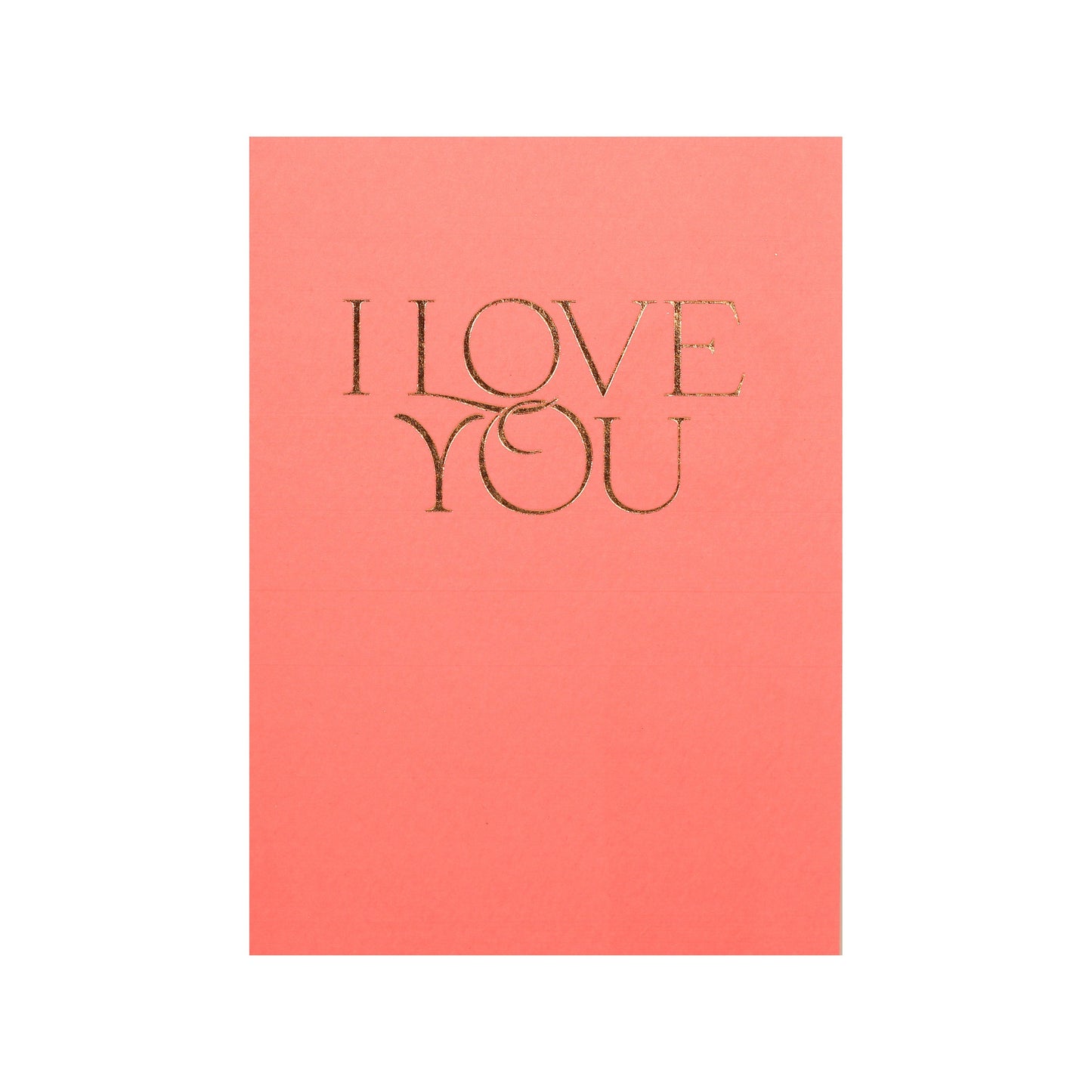 Elegant Coral I Love You