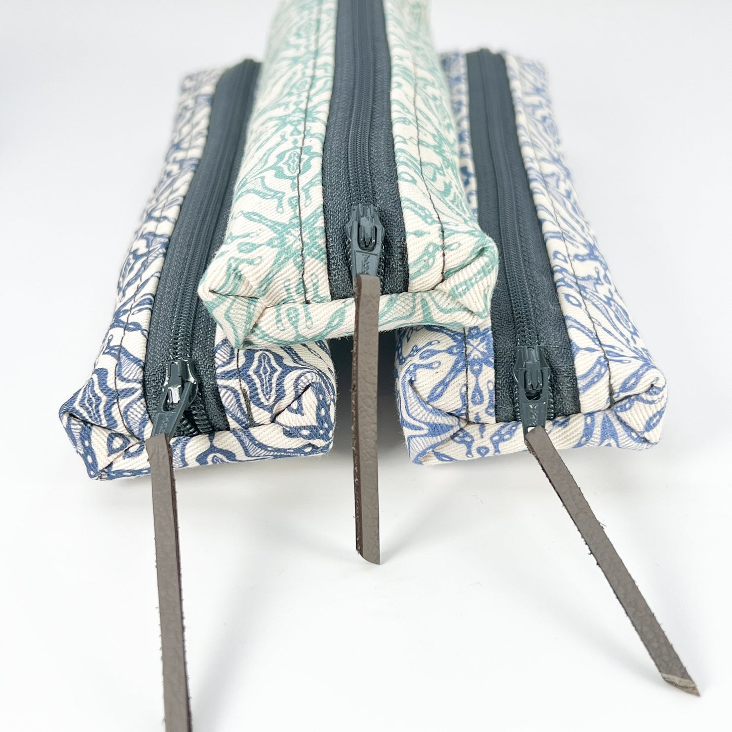 Teal Tile Slim Pencil Case