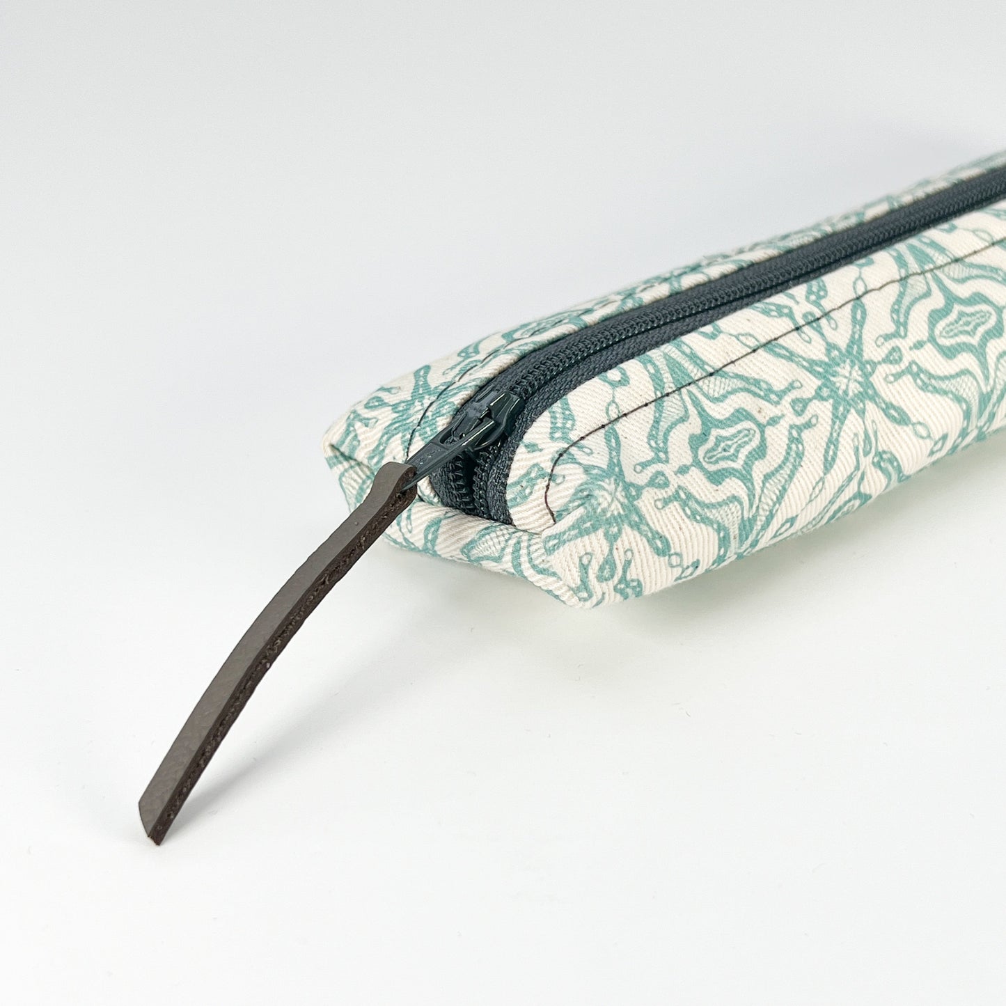Teal Tile Slim Pencil Case
