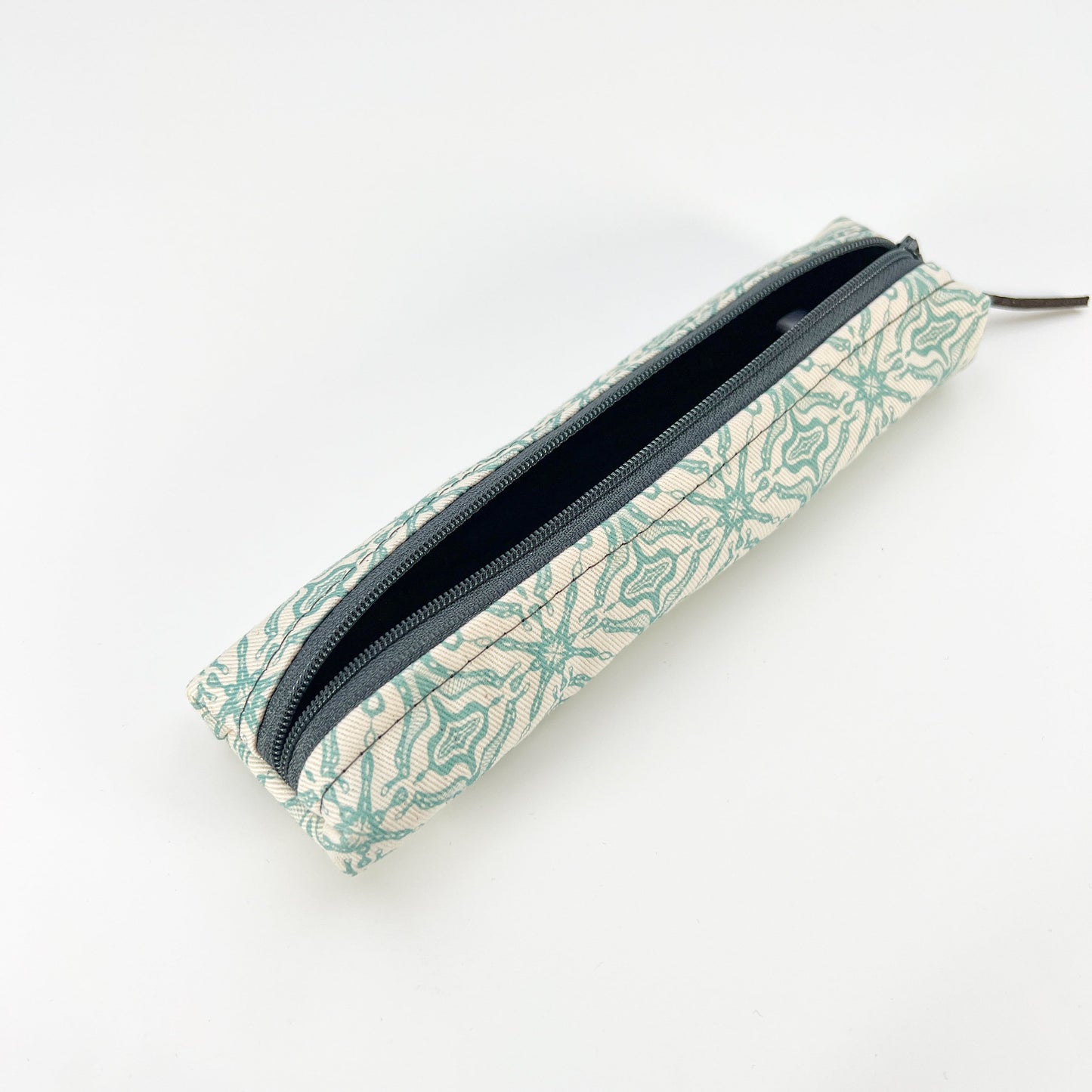 Teal Tile Slim Pencil Case