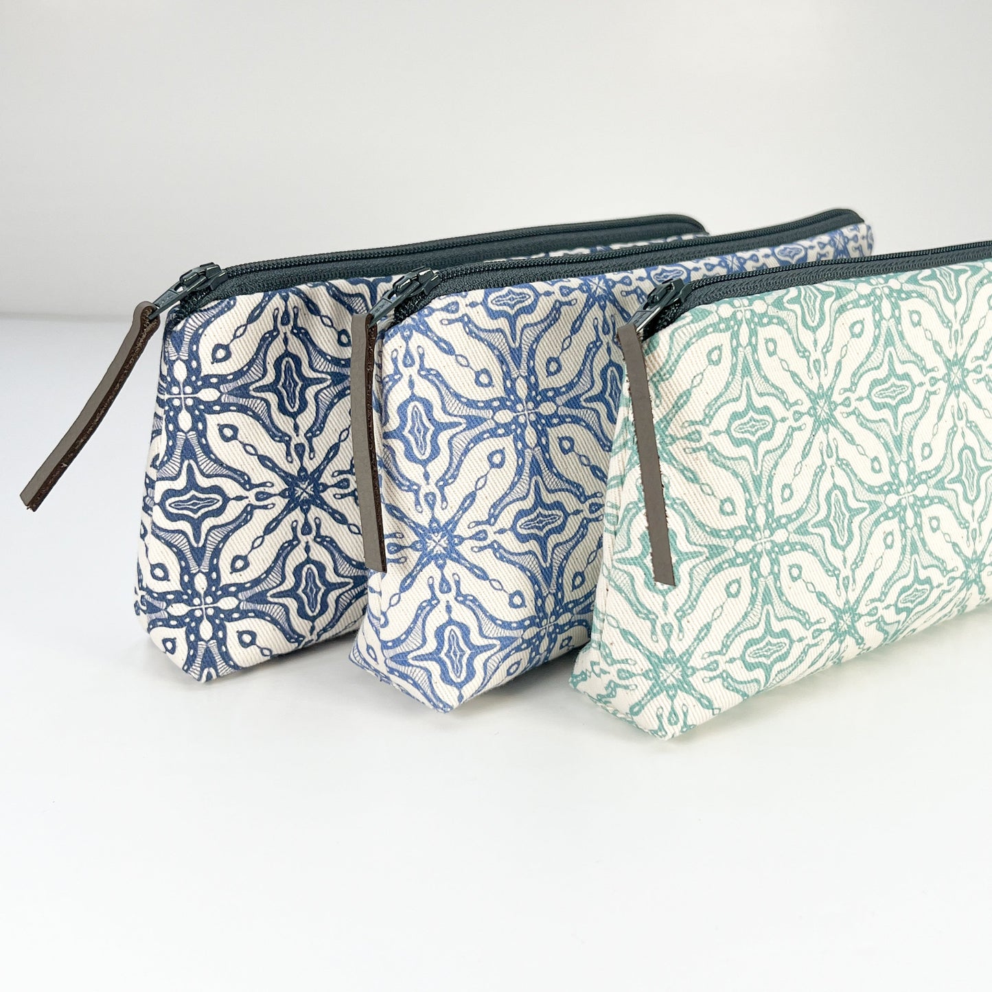 Teal Tile Medium Pencil Case