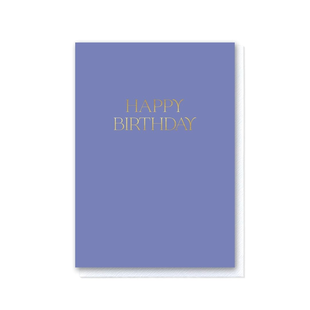 Elegant Lilac Happy Birthday Card