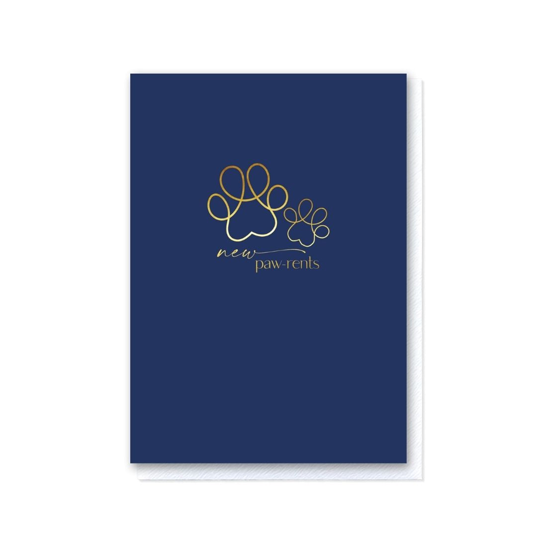 New Paw-rents Navy Card