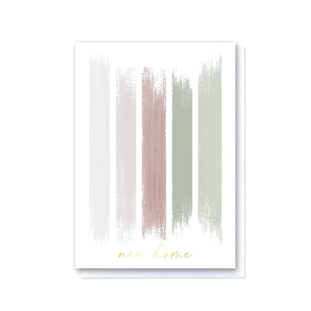 Pinks & Greens New Home Paint Swatch Card