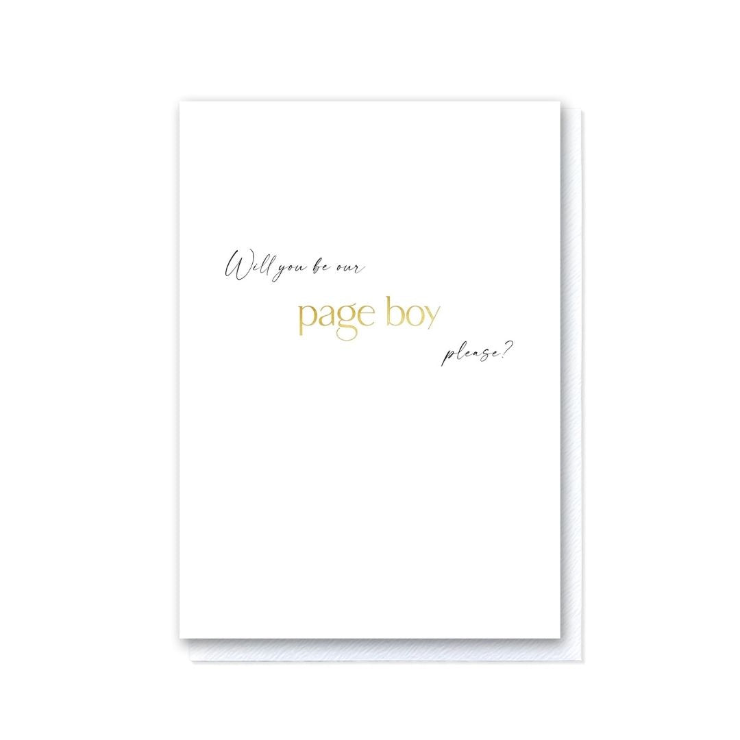 Will You Be Our Page Boy Card