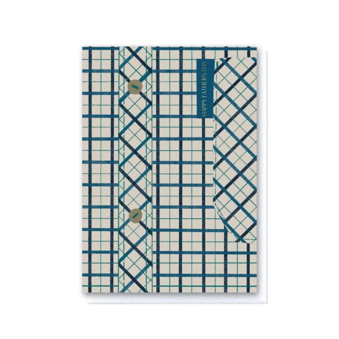 Father's Day Blue Tattersall Shirt