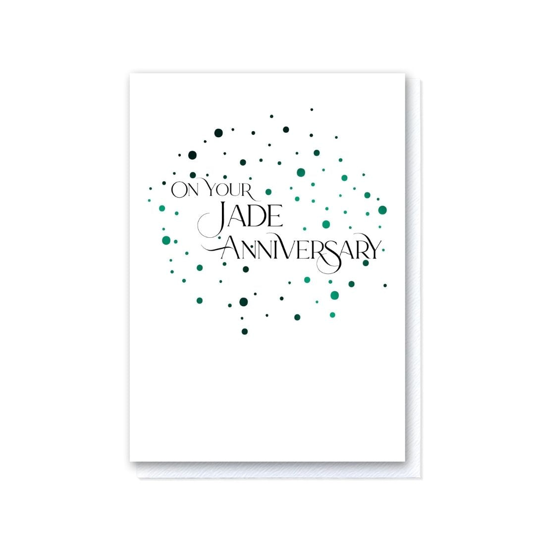 Milestone Moments Jade Wedding Anniversary Card
