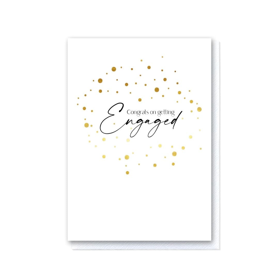 MIlestone Moments Congrats on Getting Engaged Gold