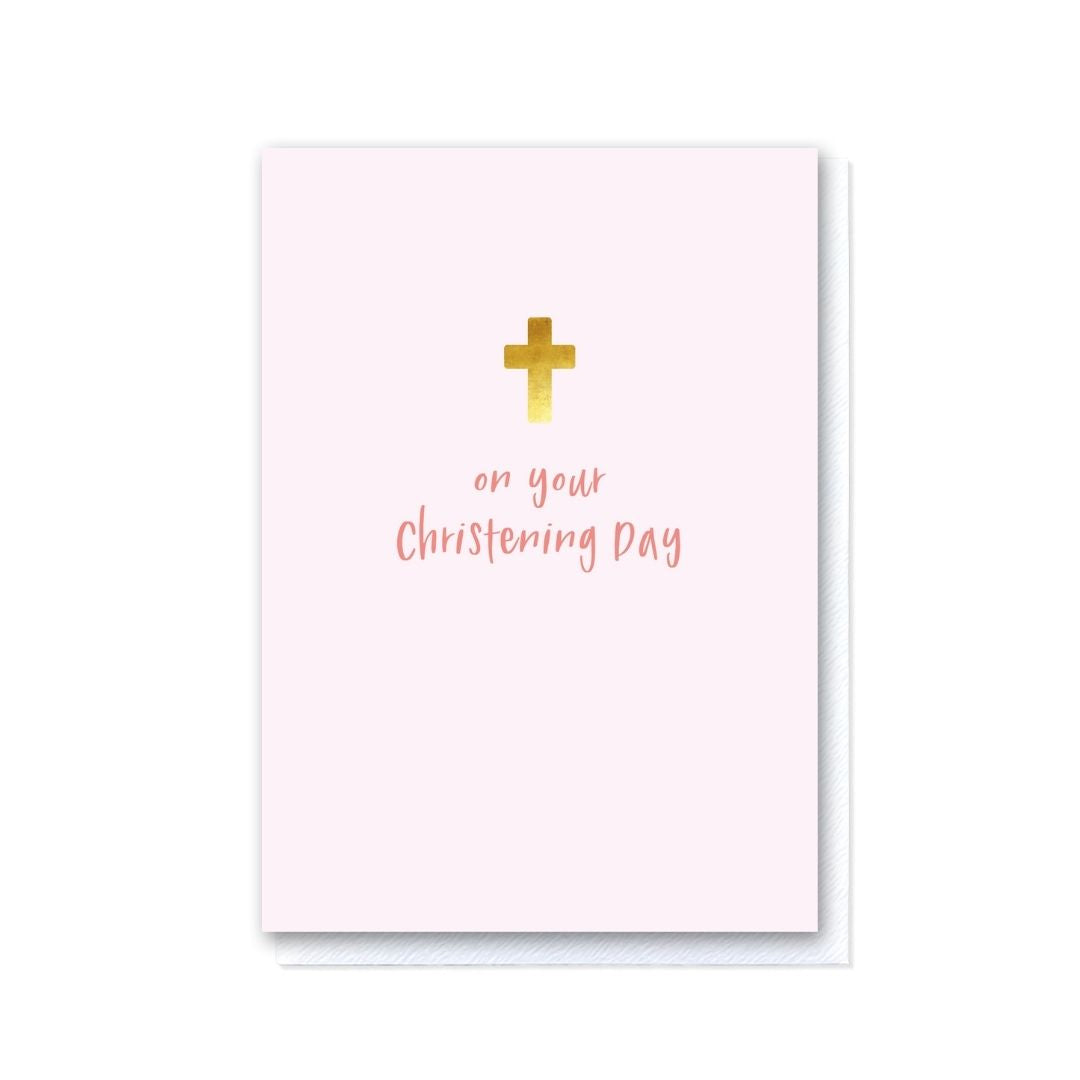 On Your Christening Day Pink