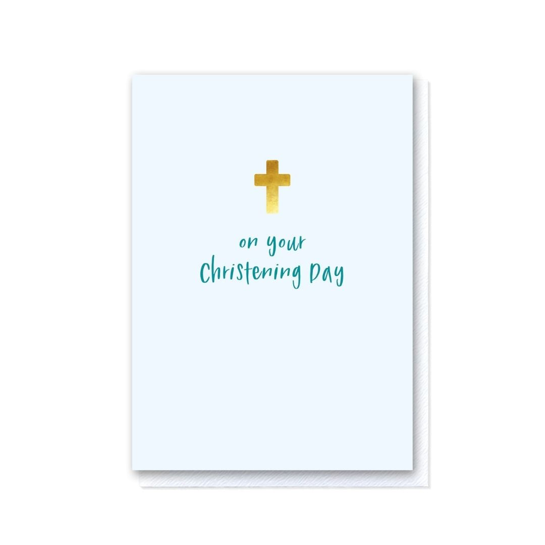 On Your Christening Day Blue