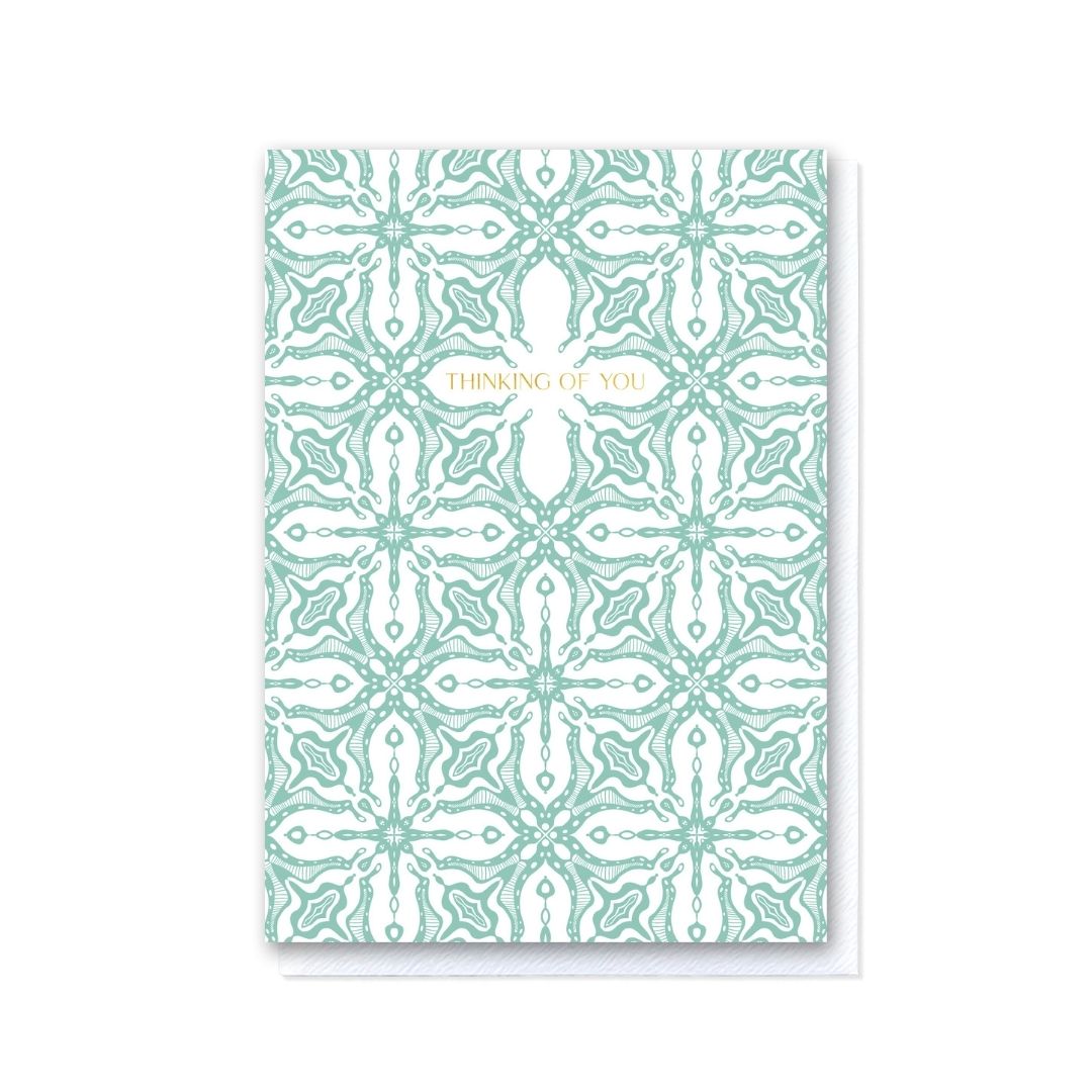 Tiled Sentiments Thinking of You Duck Egg