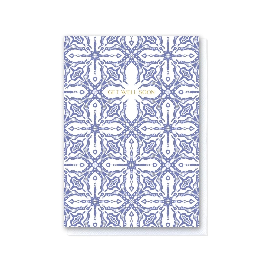 Tiled Sentiments Get Well Soon Lilac