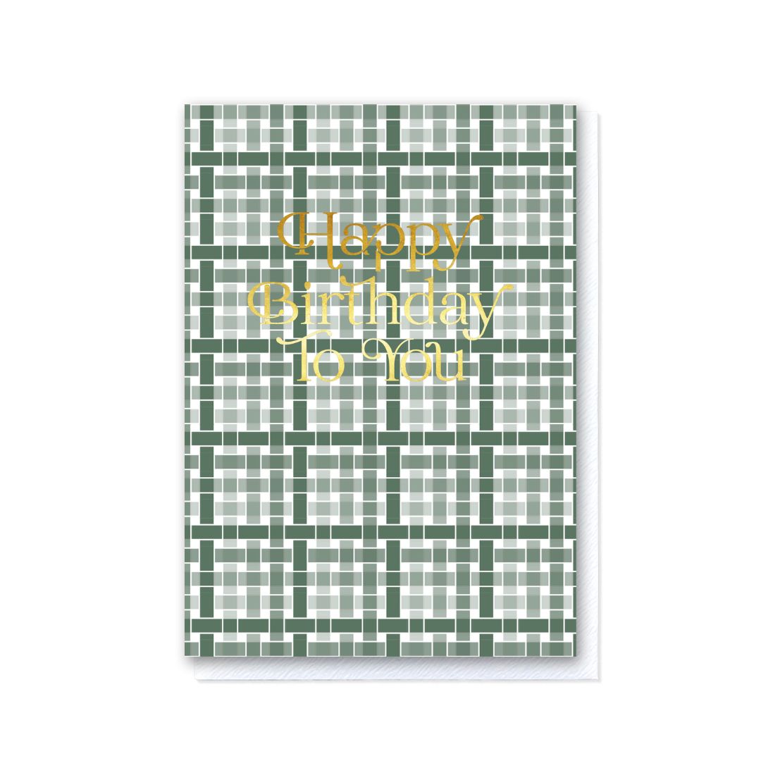 Woven Birthday - Sage