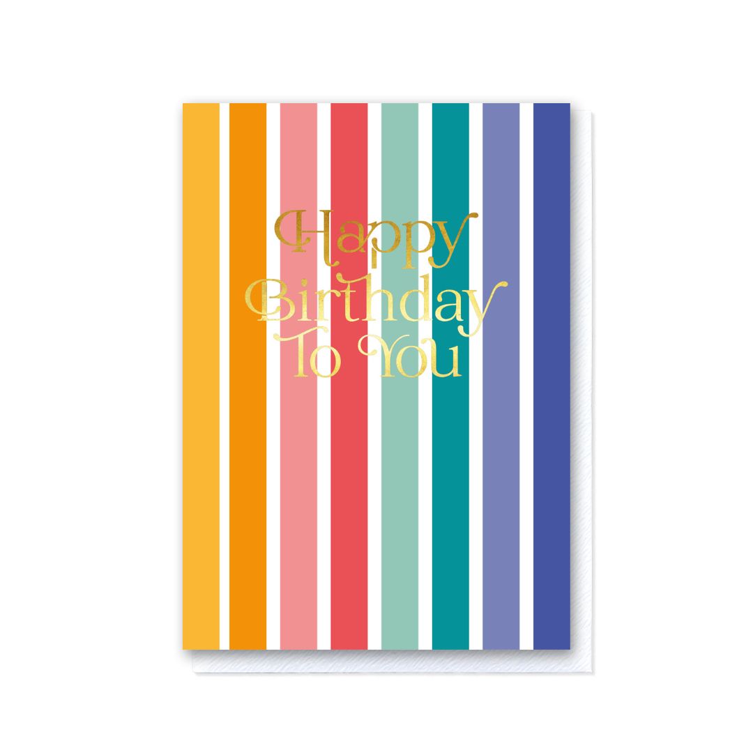 Woven Birthday - Wide Stripes