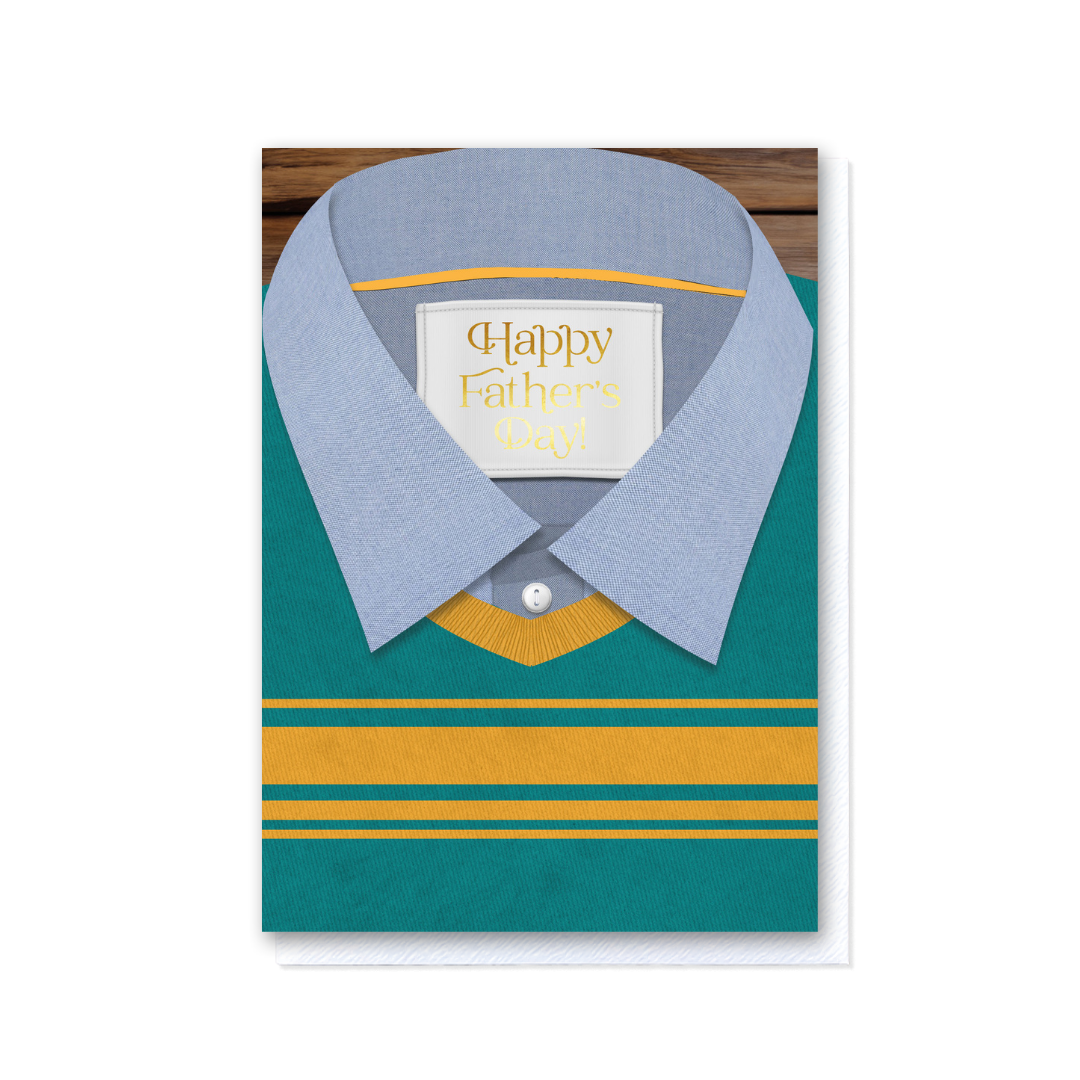 Attirely Good - Blue Shirt Teal Father's Day
