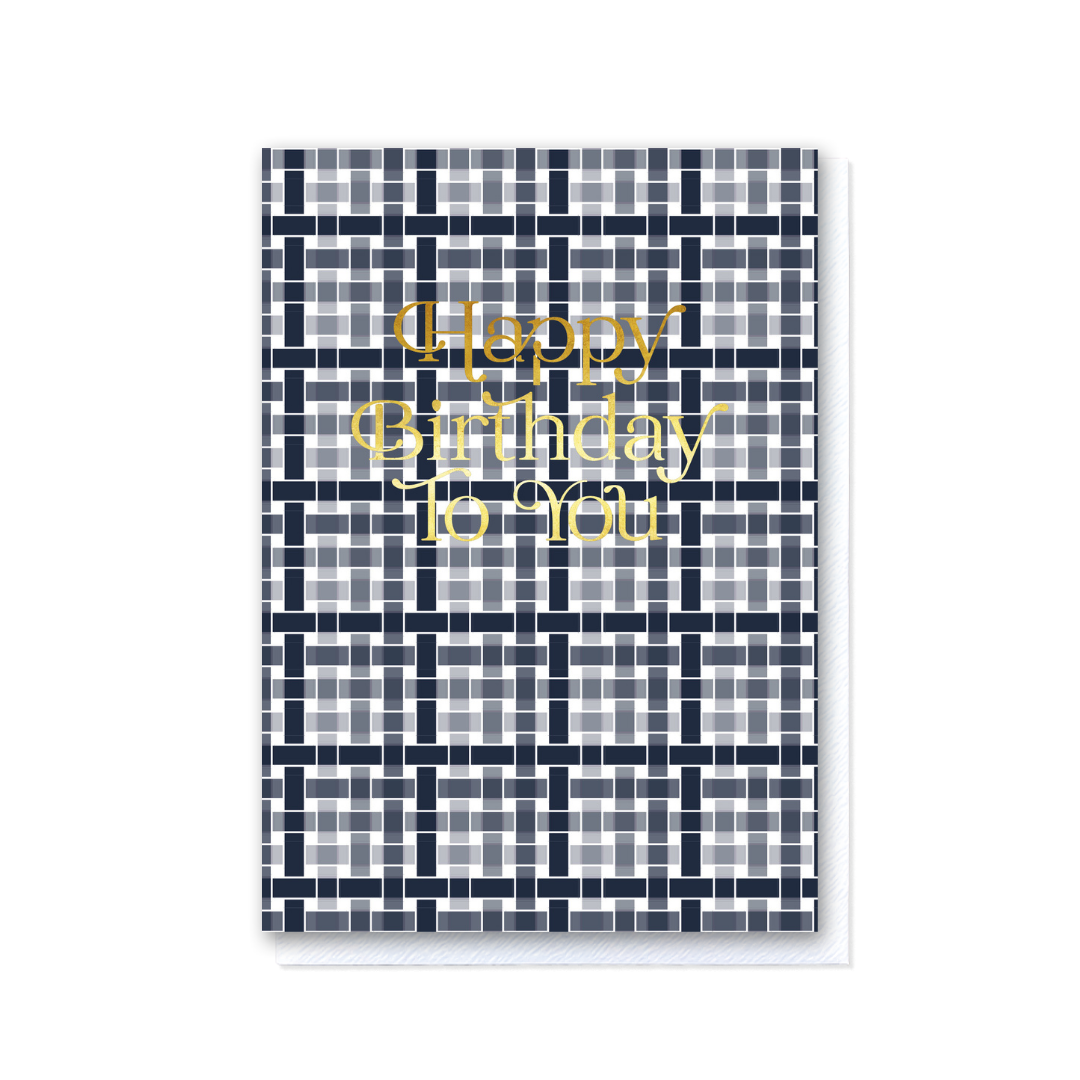Woven - Navy Gingham