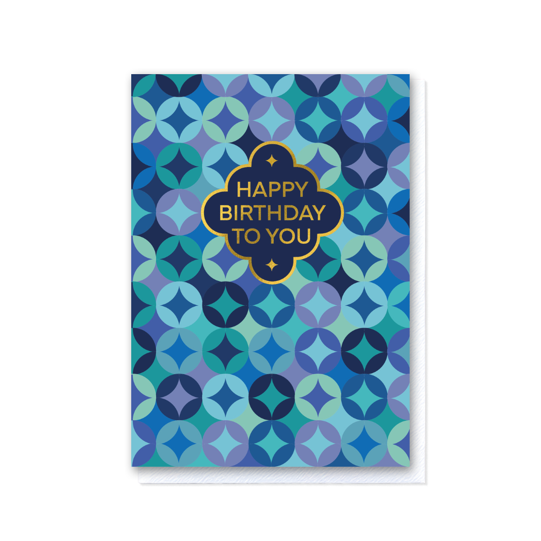 Intersect - Circles & Diamonds Blue