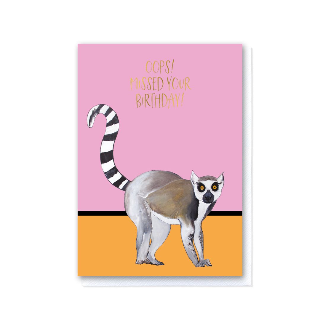 Livy Lemur - Oops! MIssed Your Birthday