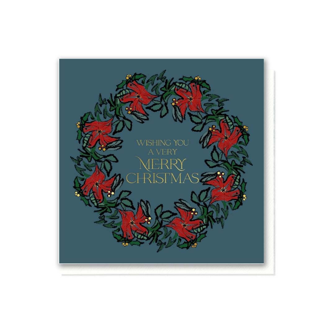 Red and Gold Berry Wreath
