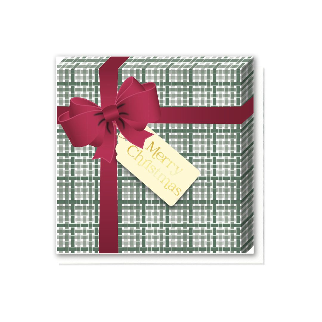 Sage Gingham Present