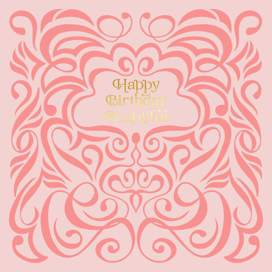 Square - Swirl Pale Pink