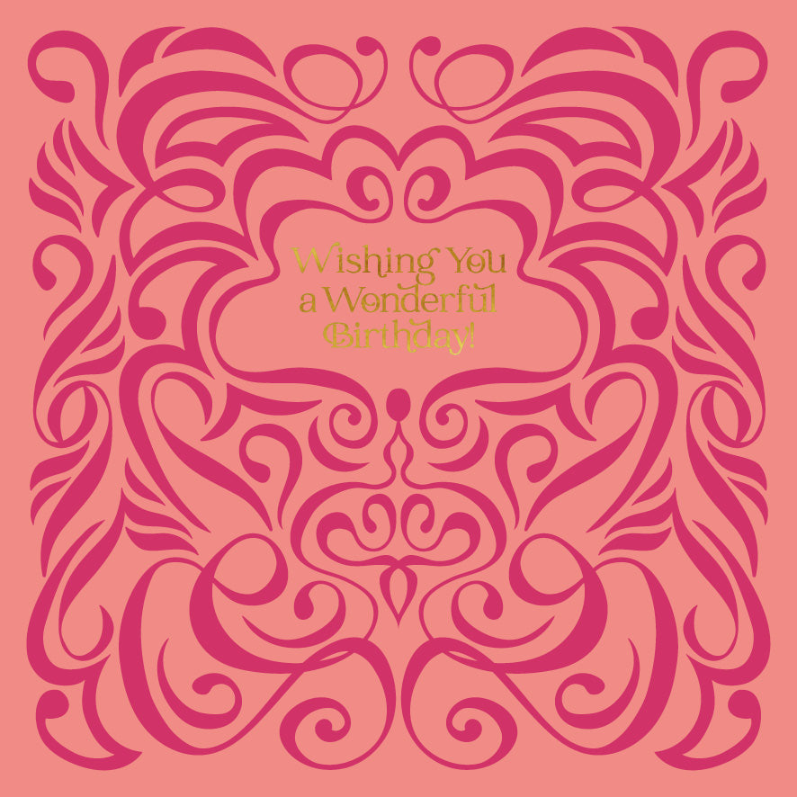 Square - Swirl Bright Pink