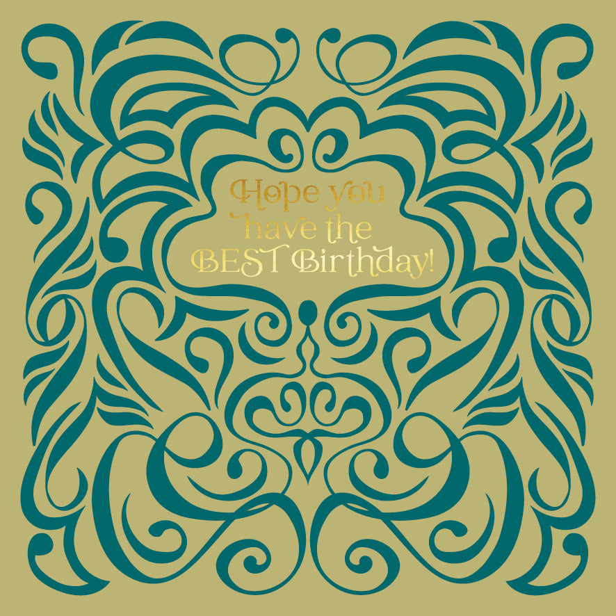 Square - Swirl Olive