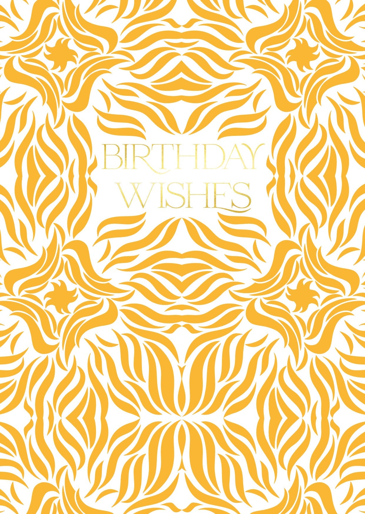 Birthday Wishes in Mustard Swishes