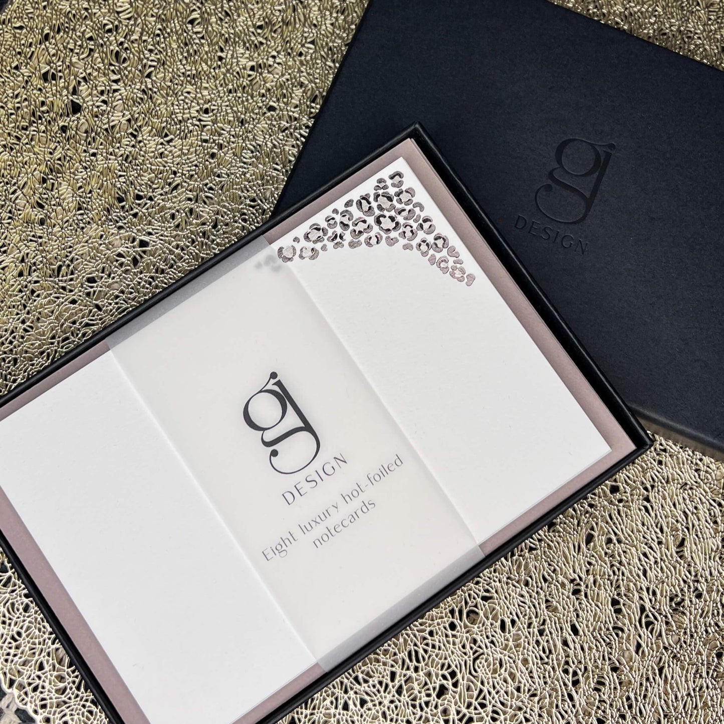 Taupe Leopard Print Notes