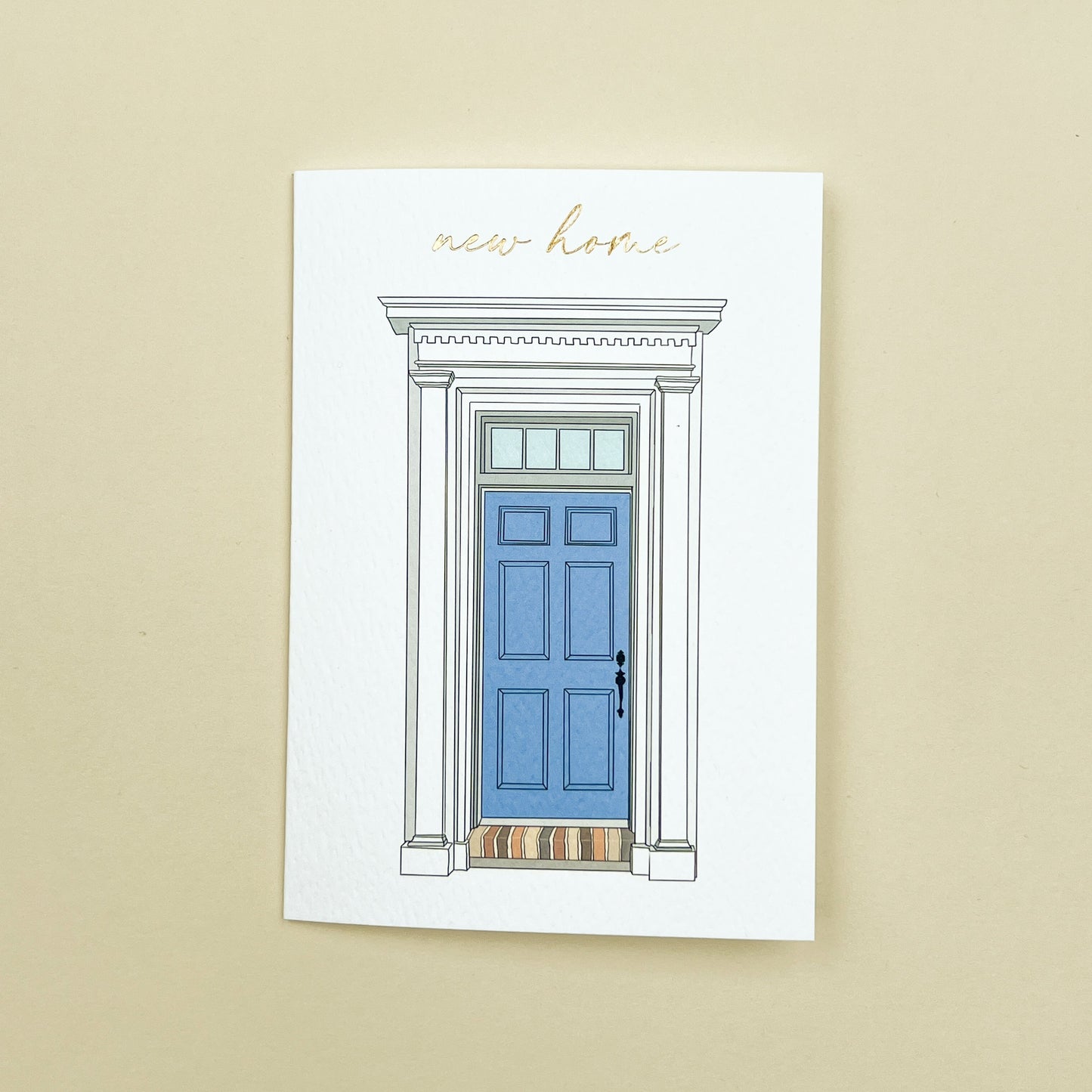New Home Door Blue